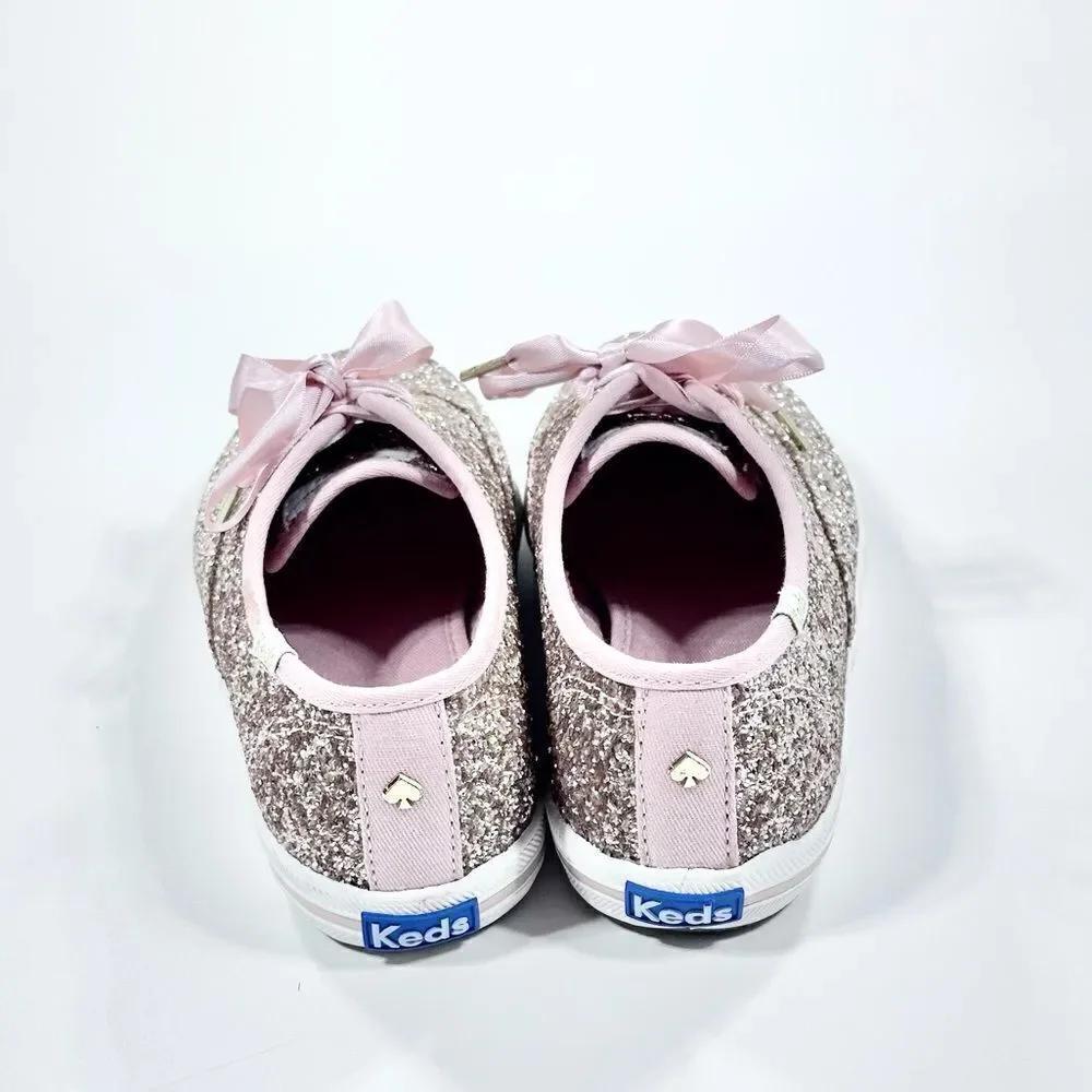 Kate Spade X Keds Champion rose gold glitter wedding sneaker shoes 6